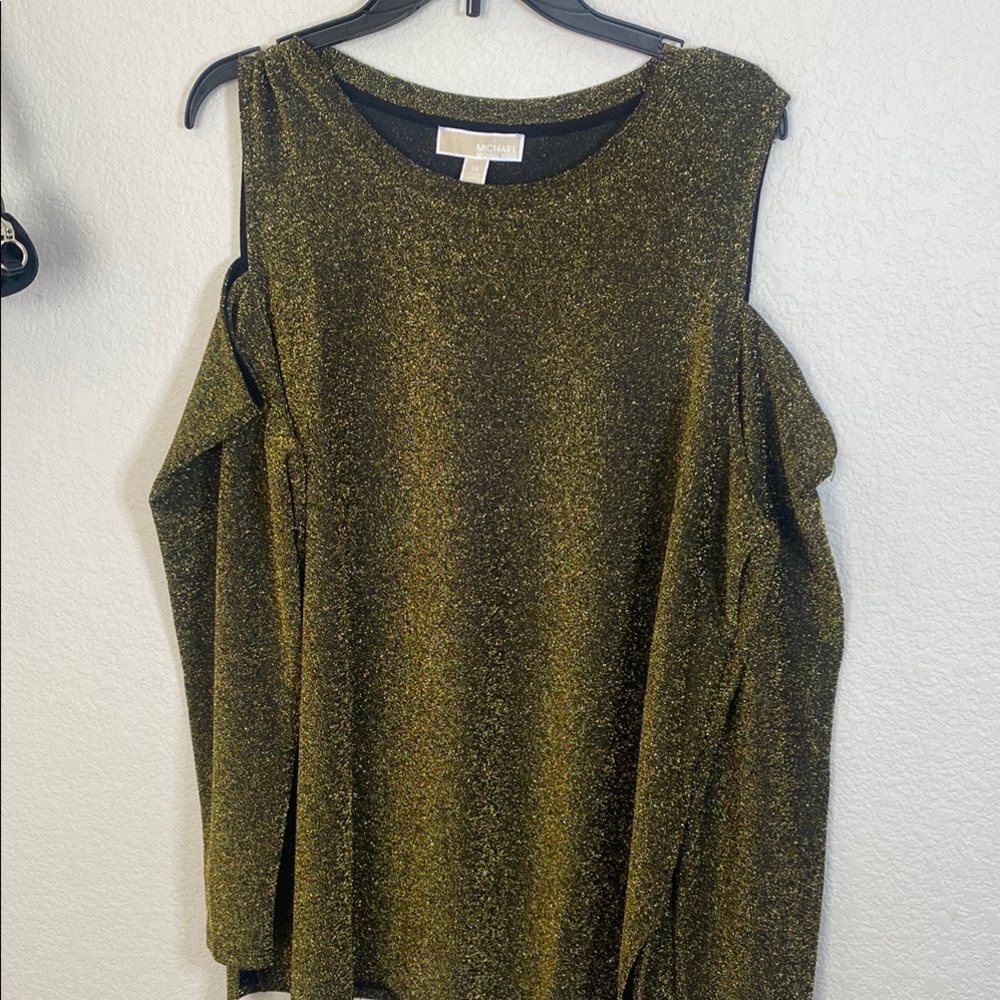 Michael Kors Gold Glitter Women's Top